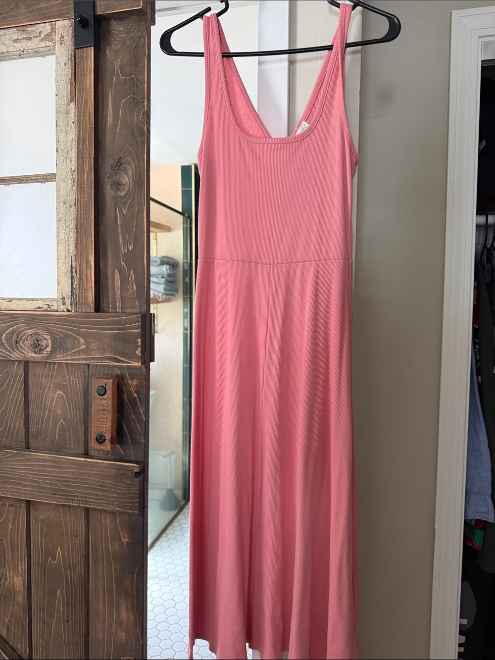 Treasure & Bond Rose-Pink Sleeveless Maxi Dress